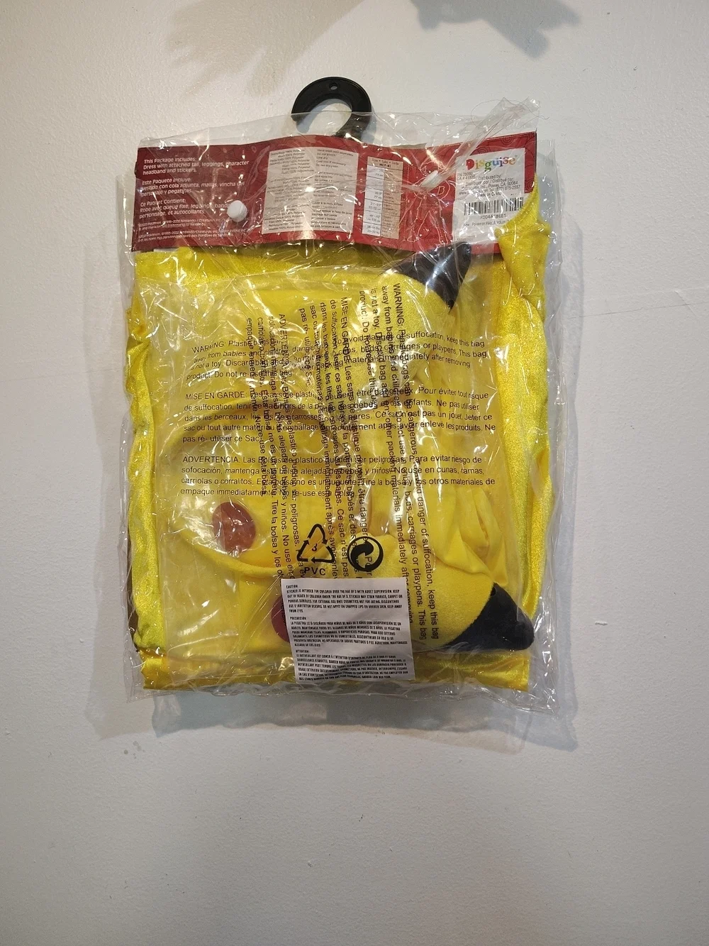 Disguise Yellow Pikachu-Inspired Girls Costume Set with Ear Headband - Picture 8 of 8